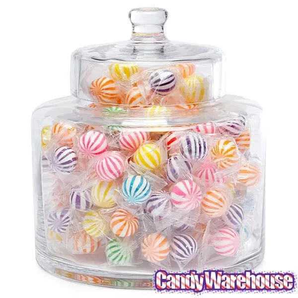Glass Candy Jar With Lid - Optic: 8-Inch 2 Glass Candy Jar With Lid - Optic: 8-Inch - Image 2