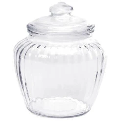 Glass Optic 40-Ounce Candy Jar With Glass Lid