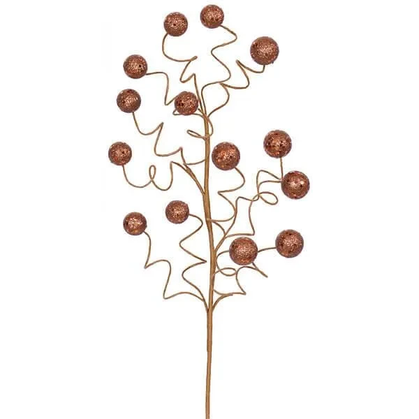 Glitter Sequin Ball Spray - Chocolate Brown: 22 Inch 1 Glitter Sequin Ball Spray - Chocolate Brown: 22 Inch