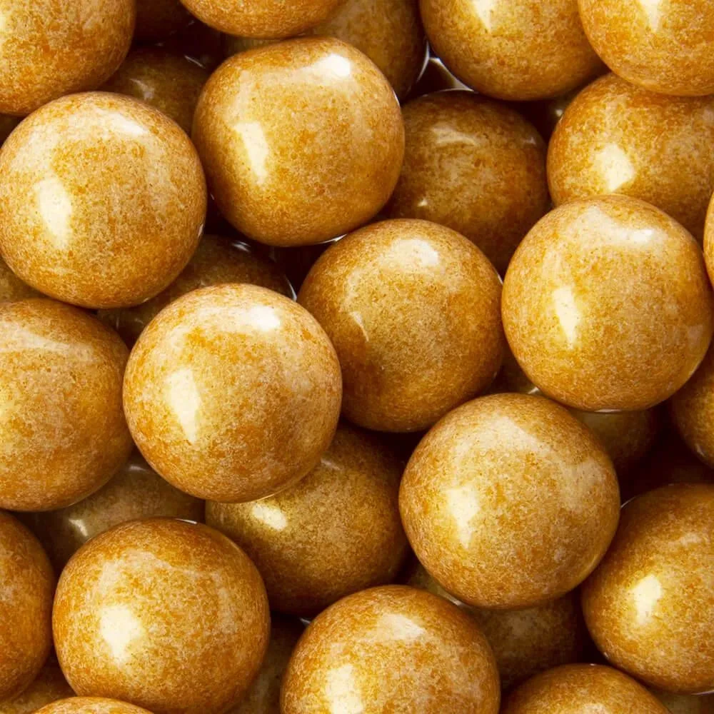 Gold 1-Inch Gumballs: 2LB Bag 1 Gold 1-Inch Gumballs: 2LB Bag