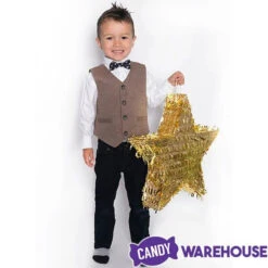 Gold Foil Star Pinata -Candy Haven Shop gold foil star pinata candy warehouse 3