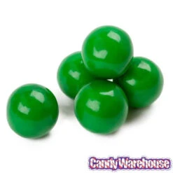 Green 1-Inch Gumballs: 2LB Bag -Candy Haven Shop green 1 inch gumballs 2lb bag candy warehouse 3