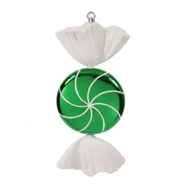 Green Swirl Candy Ornament - 18.5 Inch 1 Green Swirl Candy Ornament - 18.5 Inch