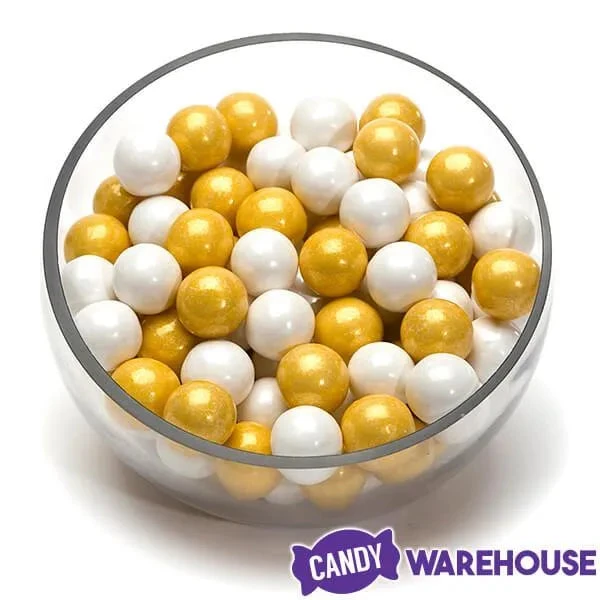 Gumballs Color Combo - Gold And White: 4LB Box 2 Gumballs Color Combo - Gold And White: 4LB Box - Image 2
