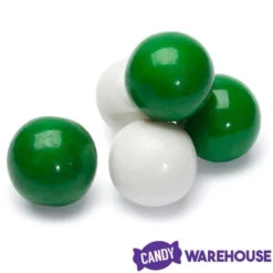 Gumballs Color Combo - Green And White: 4LB Box 6 Gumballs Color Combo - Green And White: 4LB Box -Candy Haven Shop gumballs color combo green and white 4lb box candy warehouse 3