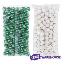 Gumballs Color Combo - Green And White: 4LB Box 7 Gumballs Color Combo - Green And White: 4LB Box -Candy Haven Shop gumballs color combo green and white 4lb box candy warehouse 4