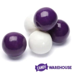 Gumballs Color Combo - Purple And White: 4LB Box 6 Gumballs Color Combo - Purple And White: 4LB Box -Candy Haven Shop gumballs color combo purple and white 4lb box candy warehouse 3