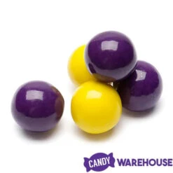 Gumballs Color Combo - Purple And Yellow: 4LB Box 6 Gumballs Color Combo - Purple And Yellow: 4LB Box -Candy Haven Shop gumballs color combo purple and yellow 4lb box candy warehouse 3