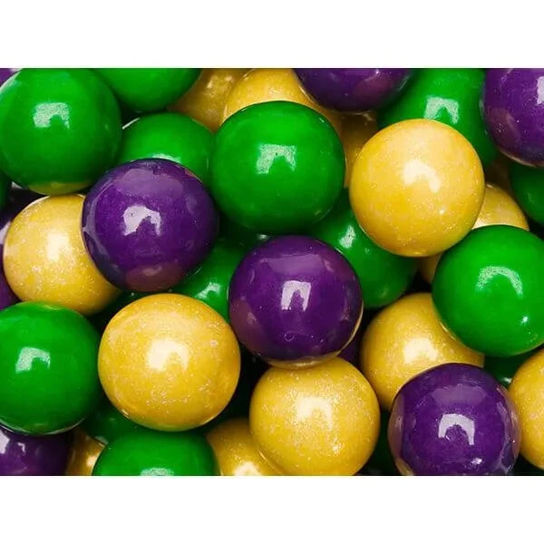 Gumballs Color Combo - Purple, Green And Gold: 6LB Box 1 Gumballs Color Combo - Purple, Green And Gold: 6LB Box
