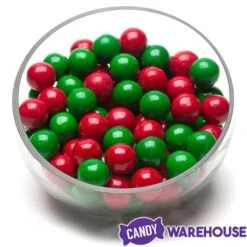 Gumballs Color Combo - Red And Green: 4LB Box 6 Gumballs Color Combo - Red And Green: 4LB Box -Candy Haven Shop gumballs color combo red and green 4lb box candy warehouse 3