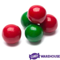 Gumballs Color Combo - Red And Green: 4LB Box 7 Gumballs Color Combo - Red And Green: 4LB Box -Candy Haven Shop gumballs color combo red and green 4lb box candy warehouse 4