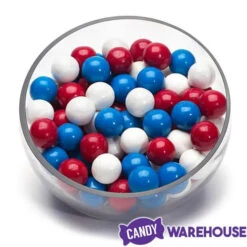 Gumballs Color Combo - USA Red, White And Blue: 6LB Box 7 Gumballs Color Combo - USA Red, White And Blue: 6LB Box -Candy Haven Shop gumballs color combo usa red white and blue 6lb box candy warehouse 4