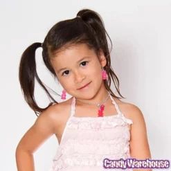 Gummy Bear Earrings - Pink 5 Gummy Bear Earrings - Pink -Candy Haven Shop gummy bear earrings pink candy warehouse 3