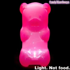 Gummy Bear Night Light - Pink 8 Gummy Bear Night Light - Pink -Candy Haven Shop gummy bear night light pink candy warehouse 4