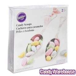 Heart Handled Silver Plastic Candy Scoops: 2-Piece Set 7 Heart Handled Silver Plastic Candy Scoops: 2-Piece Set -Candy Haven Shop heart handled silver plastic candy scoops 2 piece set candy warehouse 4
