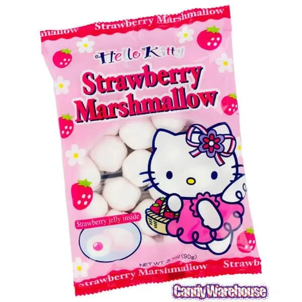 Hello Kitty Strawberry Marshmallow Candy: 25-Piece Bag 3 Hello Kitty Strawberry Marshmallow Candy: 25-Piece Bag - Image 3