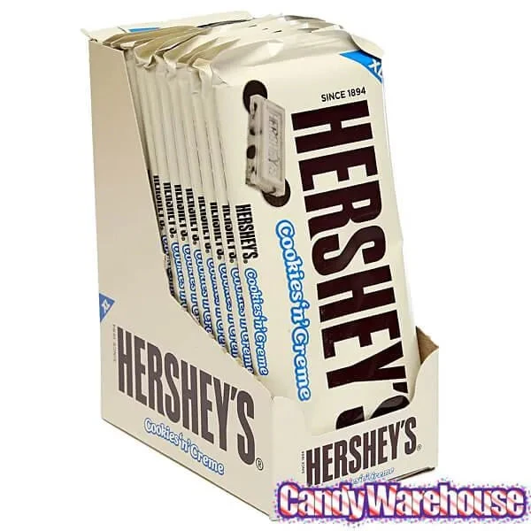 Hershey's Cookies N Creme 4-Ounce Jumbo Candy Bars: 12-Piece Box 3 Hershey's Cookies N Creme 4-Ounce Jumbo Candy Bars: 12-Piece Box - Image 3