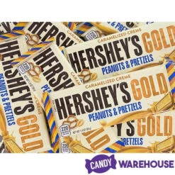 Hershey's Gold With Peanuts And Pretzels Candy Bars: 24-Piece Box 8 Hershey's Gold With Peanuts And Pretzels Candy Bars: 24-Piece Box -Candy Haven Shop hershey s gold with peanuts and pretzels candy bars 24 piece box candy warehouse 4