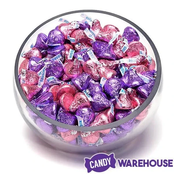 Hershey's Kisses Color Combo - Pink And Purple: 800-Piece Box 4 Hershey's Kisses Color Combo - Pink And Purple: 800-Piece Box - Image 4
