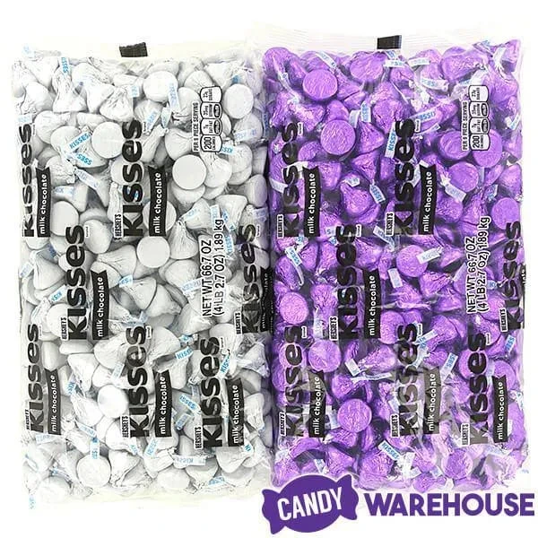 Hershey's Kisses Color Combo - Purple And White: 800-Piece Box 3 Hershey's Kisses Color Combo - Purple And White: 800-Piece Box - Image 3