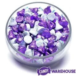 Hershey's Kisses Color Combo - Purple And White: 800-Piece Box 8 Hershey's Kisses Color Combo - Purple And White: 800-Piece Box -Candy Haven Shop hershey s kisses color combo purple and white 800 piece box candy warehouse 4