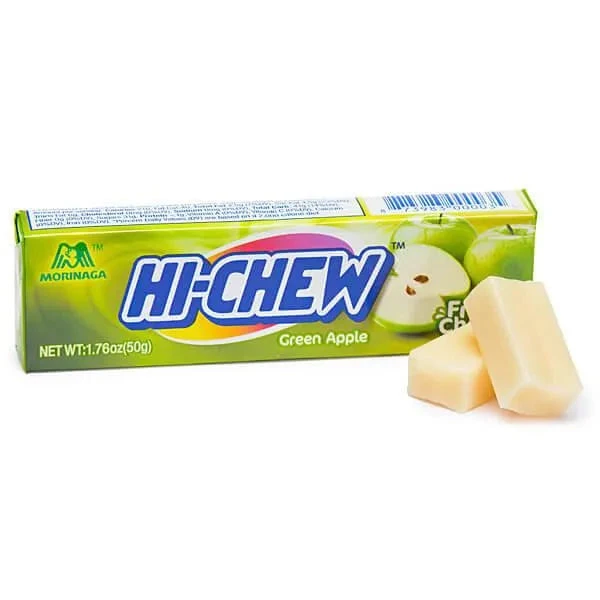 Hi-Chew Fruit Chews 10-Piece Candy Packs - Green Apple: 15-Piece Box 1 Hi-Chew Fruit Chews 10-Piece Candy Packs - Green Apple: 15-Piece Box