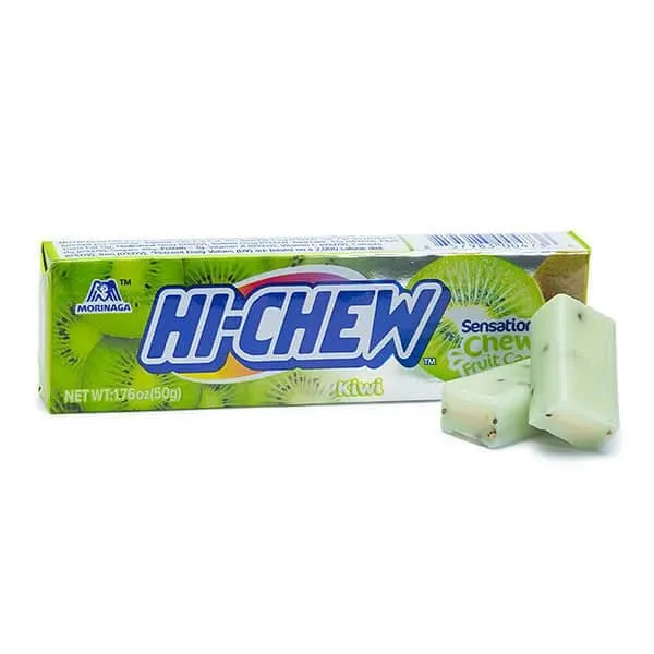 Hi-Chew Fruit Chews 10-Piece Candy Packs - Kiwi: 15-Piece Box 1 Hi-Chew Fruit Chews 10-Piece Candy Packs - Kiwi: 15-Piece Box