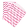Hot Pink Chevron Stripe Candy Bags: 25-Piece Pack