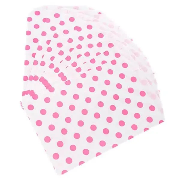 Hot Pink Polka Dot Candy Bags: 25-Piece Pack 1 Hot Pink Polka Dot Candy Bags: 25-Piece Pack