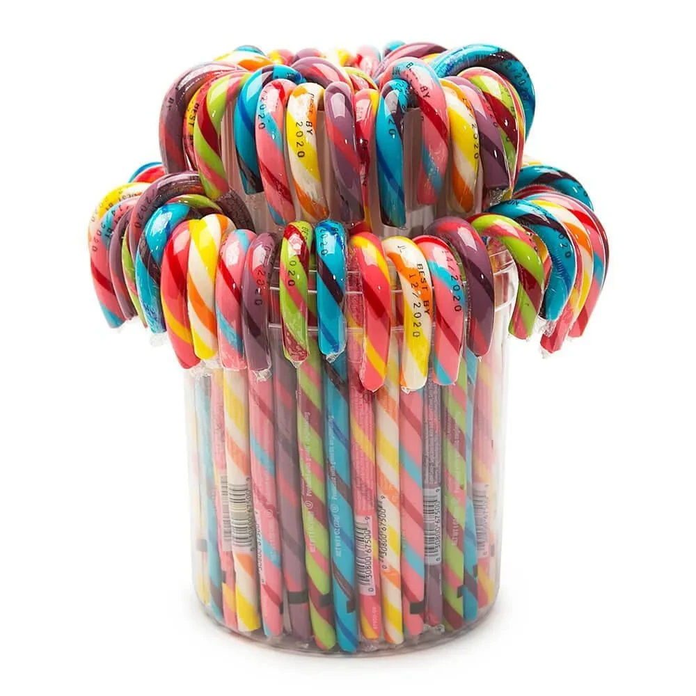 Jelly Belly Candy Canes - Assorted: 80-Piece Bucket 1 Jelly Belly Candy Canes - Assorted: 80-Piece Bucket