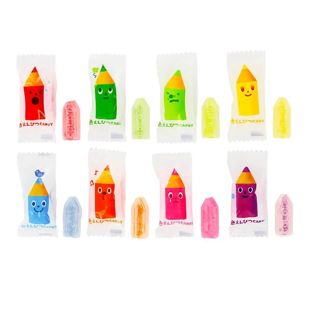 Kanro Assorted Colors Pencil Hard Candy: 25-Piece Bag 1 Kanro Assorted Colors Pencil Hard Candy: 25-Piece Bag