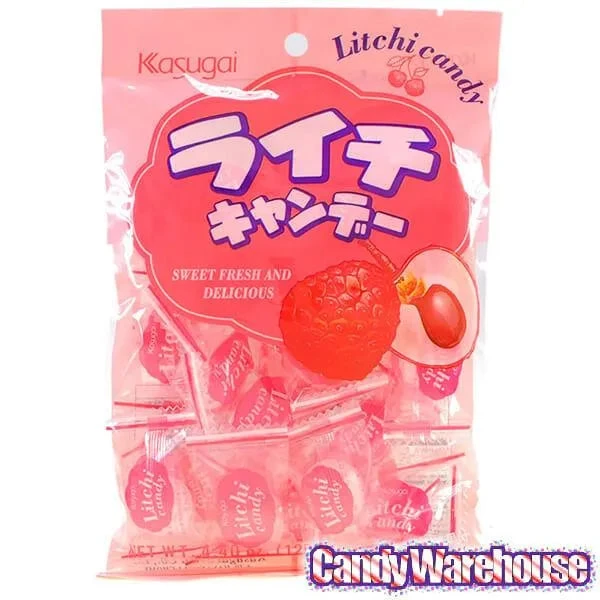 Kasugai Lychee Hard Candy: 24-Piece Bag 2 Kasugai Lychee Hard Candy: 24-Piece Bag - Image 2