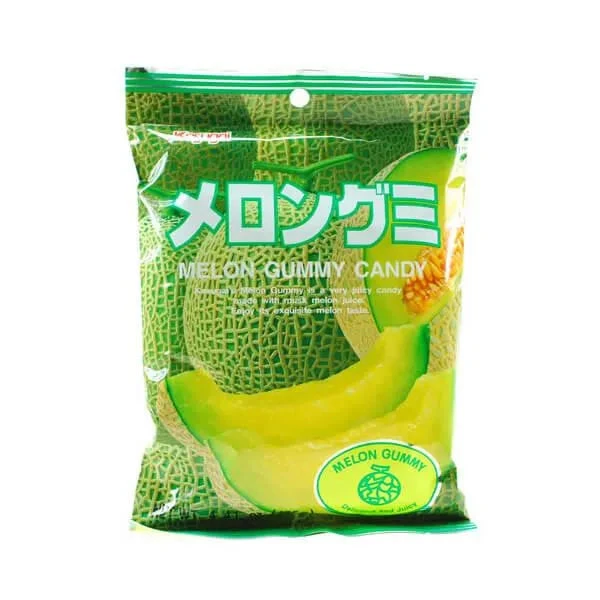 Kasugai Melon Gummy Candy: 24-Piece Bag 2 Kasugai Melon Gummy Candy: 24-Piece Bag - Image 2