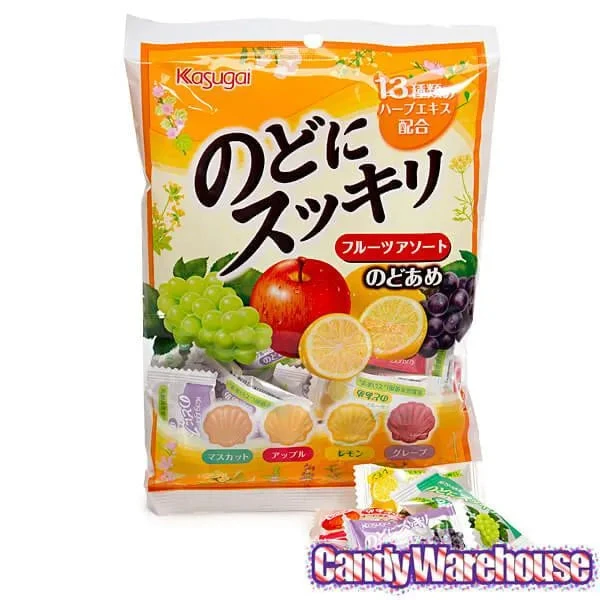 Kasugai Nodo Ni Sukkiri Fruit Hard Candy: 3.98-Ounce Bag 4 Kasugai Nodo Ni Sukkiri Fruit Hard Candy: 3.98-Ounce Bag - Image 4