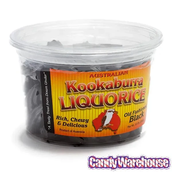 Kookaburra Cut Licorice - Black: 12-Ounce Tub 2 Kookaburra Cut Licorice - Black: 12-Ounce Tub - Image 2