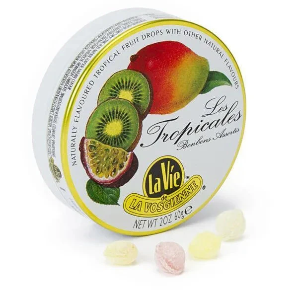 La Vie Candy Drops Tins - Tropical Fruits: 5-Piece Pack 1 La Vie Candy Drops Tins - Tropical Fruits: 5-Piece Pack