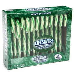 LifeSavers Candy Canes - Wint-O-Green: 12-Piece Box