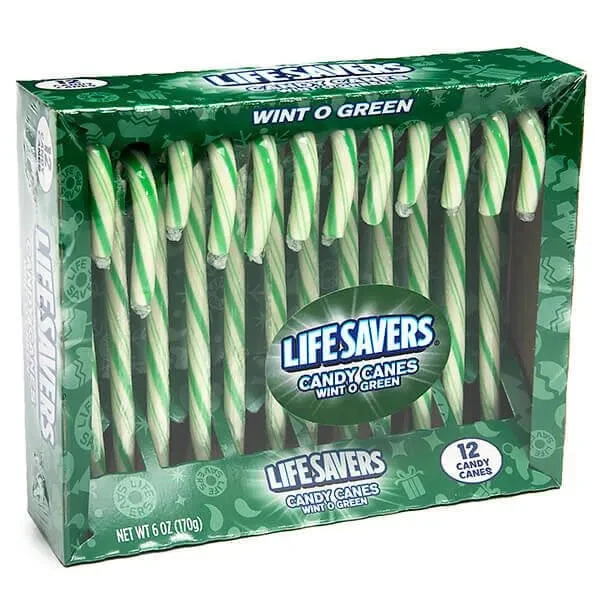 LifeSavers Candy Canes - Wint-O-Green: 12-Piece Box 1 LifeSavers Candy Canes - Wint-O-Green: 12-Piece Box