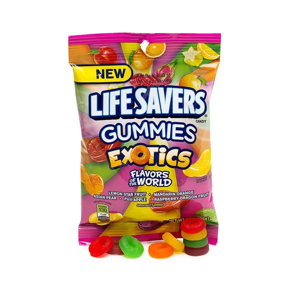 LifeSavers Gummies Candy - Exotics: 5LB Box 1 LifeSavers Gummies Candy - Exotics: 5LB Box