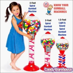 Light And Sound Spiral Gumball Machine Bank With Gumballs 8 Light And Sound Spiral Gumball Machine Bank With Gumballs -Candy Haven Shop light and sound spiral gumball machine bank with gumballs candy warehouse 3