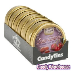 McKeever & Danlee Bon Bons Candy Tins - Sour Cherry: 6-Piece Box 6 McKeever & Danlee Bon Bons Candy Tins - Sour Cherry: 6-Piece Box -Candy Haven Shop mckeever and danlee bon bons candy tins sour cherry 6 piece box candy warehouse 3