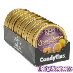 McKeever & Danlee Bon Bons Candy Tins - Sour Lemon: 6-Piece Box -Candy Haven Shop mckeever and danlee bon bons candy tins sour lemon 6 piece box candy warehouse 3