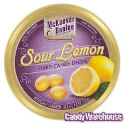 McKeever & Danlee Bon Bons Candy Tins - Sour Lemon: 6-Piece Box -Candy Haven Shop mckeever and danlee bon bons candy tins sour lemon 6 piece box candy warehouse 4