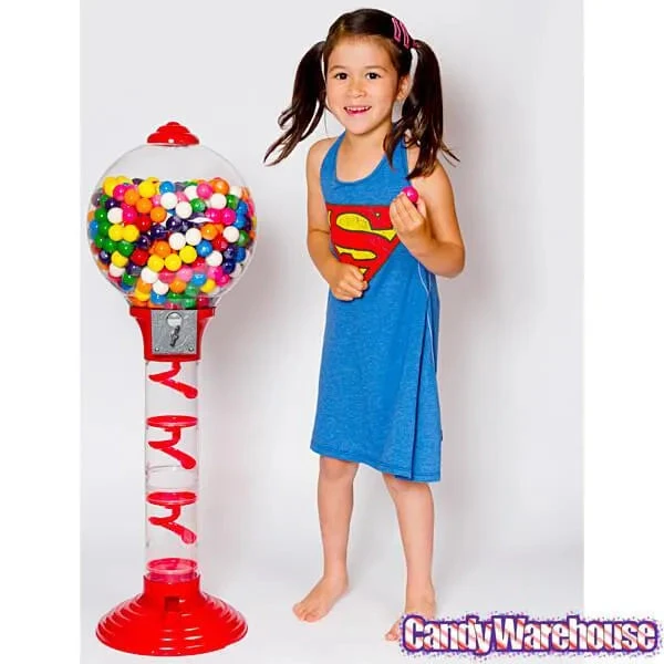 Metal 3-Foot Spiral Gumball Machine With Gumballs 4 Metal 3-Foot Spiral Gumball Machine With Gumballs - Image 4