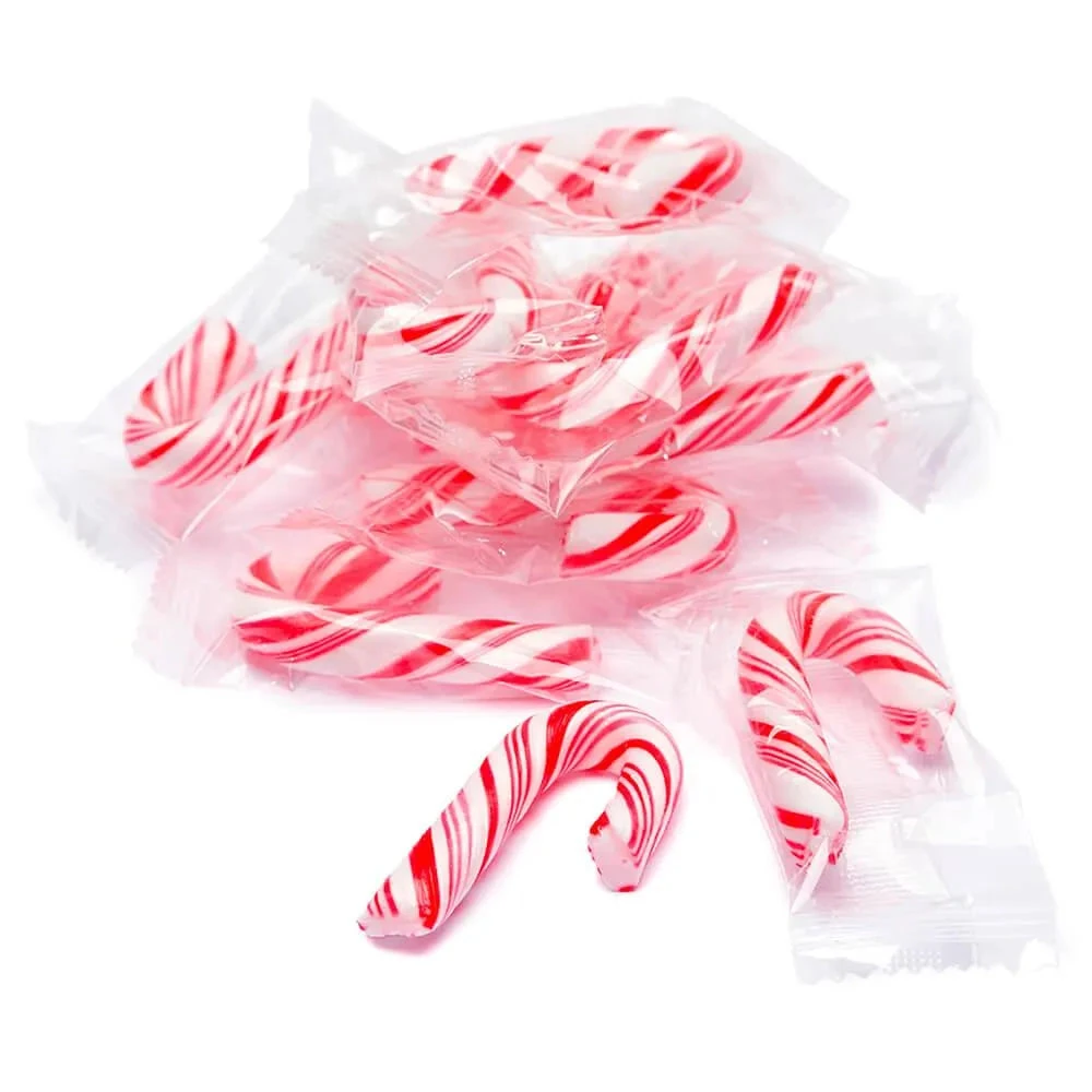 Mini Candy Canes - Red And White: 100-Piece Tub 1 Mini Candy Canes - Red And White: 100-Piece Tub