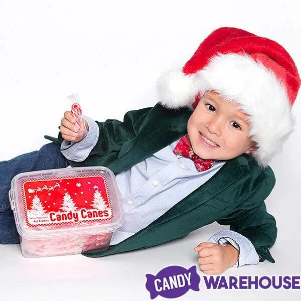 Mini Candy Canes - Red And White: 100-Piece Tub 3 Mini Candy Canes - Red And White: 100-Piece Tub - Image 3