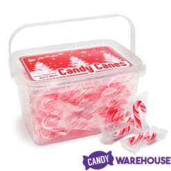 Mini Candy Canes - Red And White: 100-Piece Tub 11 Mini Candy Canes - Red And White: 100-Piece Tub -Candy Haven Shop mini candy canes red and white 100 piece tub candy warehouse 5