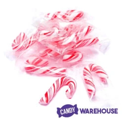 Mini Candy Canes - Red And White: 45-Piece Jar 12 Mini Candy Canes - Red And White: 45-Piece Jar -Candy Haven Shop mini candy canes red and white 45 piece jar candy warehouse 4