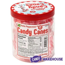 Mini Candy Canes - Red And White: 45-Piece Jar 14 Mini Candy Canes - Red And White: 45-Piece Jar -Candy Haven Shop mini candy canes red and white 45 piece jar candy warehouse 6