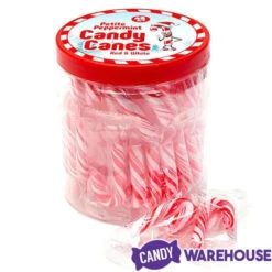 Mini Candy Canes - Red And White: 45-Piece Jar 16 Mini Candy Canes - Red And White: 45-Piece Jar -Candy Haven Shop mini candy canes red and white 45 piece jar candy warehouse 8